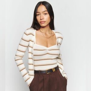 Reformation Ava Cashmere Tank and Cardi Set